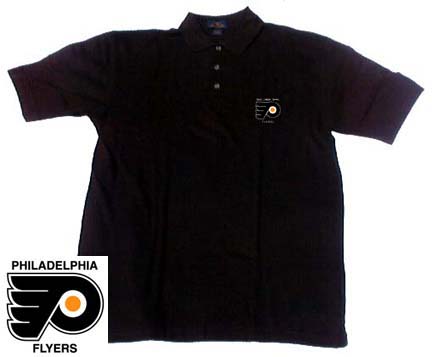 Philadelphia Flyers Men's Black Classic Polo Shirt from Antigua