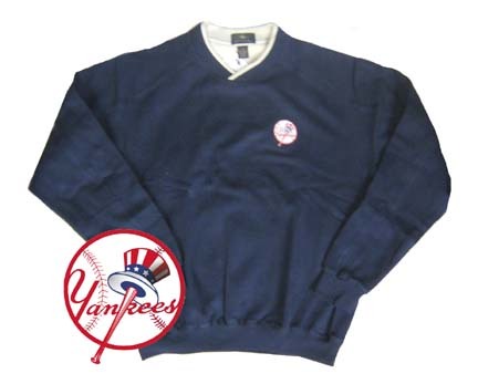 New York Yankees Contender Long Sleeve Fleece Pullover from Antigua