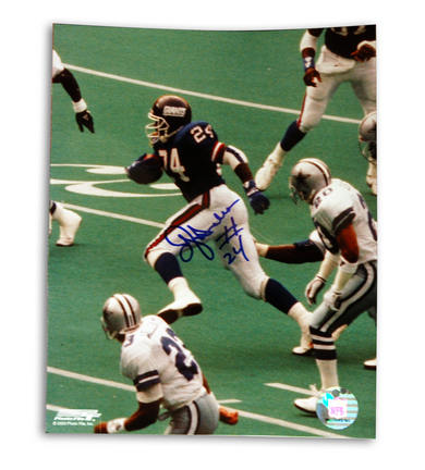 Ottis "OJ" Anderson Autographed New York Giants (Running Versus Dallas) 8" x 10" Photograph (Unframe
