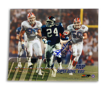 Ottis "OJ" Anderson Autographed New York Giants 8" x 10" Super Bowl XXV MVP Photograph (Unframed)