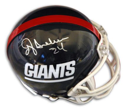 Ottis "OJ" Anderson Autographed New York Giants Riddell Mini Helmet