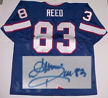 Andre Reed Buffalo Bills NFL Autographed Throwback Jersey 