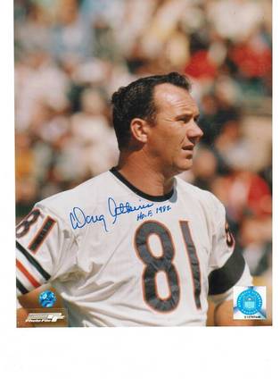 Doug Atkins Autographed "Color Head Shot" Chicago Bears 8" x 10" Photo Inscribed "HOF 1982"