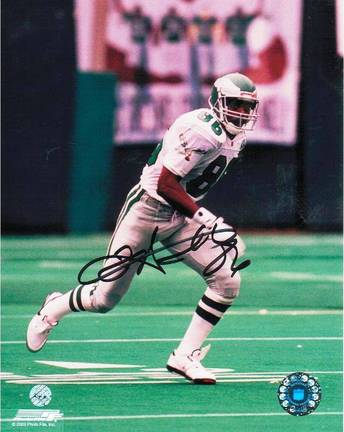 Fred Barnett Autographed "Getting Open" Philadelphia Eagles 8" x 10" Photo