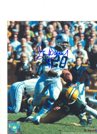 Lem Barney Detroit Lions Autographed 8" x 10" Photograph Inscribed with "HOF 92" (Unframed)