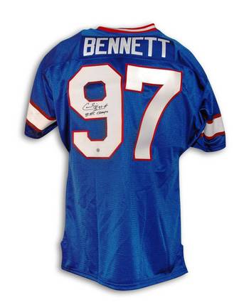 Cornelius Bennett Autographed Buffalo Bills Throwback Jersey Inscribed "4X AFC Champs"
