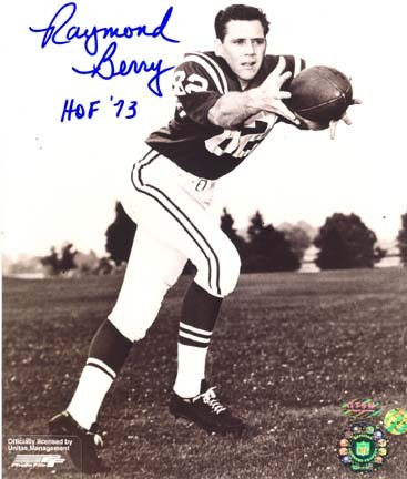 Raymond Berry Autographed 8" x 10" Photograph Inscribed with "HOF 73" (Unframed)