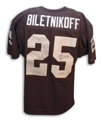 Fred Biletnikoff Autographed Oakland Raiders Throwback Black Jersey Inscribed with "HOF 88"