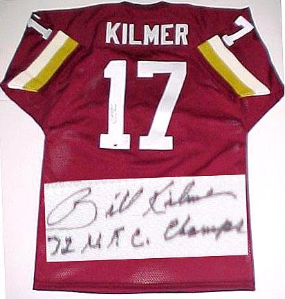 Billy Kilmer Washington Redskins NFL Autographed Throwback Jersey  with "72 NFC Champs" Inscription with "