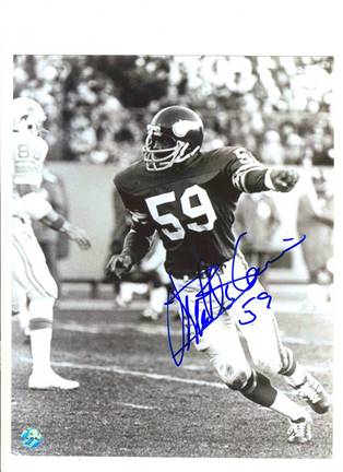 Matt Blair Minnesota Vikings Autographed Black and White 8" x 10" Photograph (Unframed)