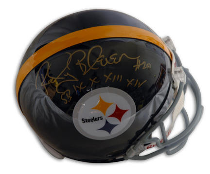 Rocky Bleier Autographed Pittsburgh Steelers Pro Line Throwback Full Size Helmet with "SB IX X XIII XIV" Inscr