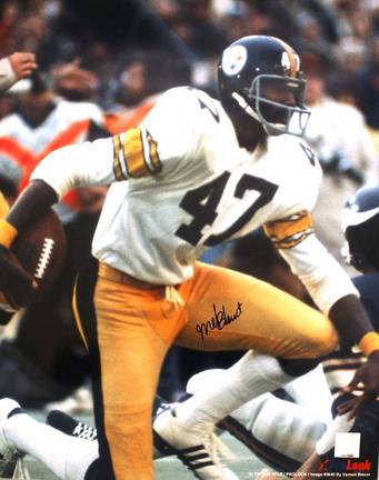 Mel Blount Autographed "Vs Vikings" Pittsburgh Steelers 16" x 20" Photo