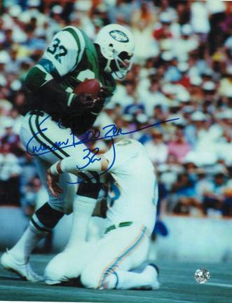 Emerson Boozer Autographed "Vs Dolphins" New York Jets 8" x 10" Photo