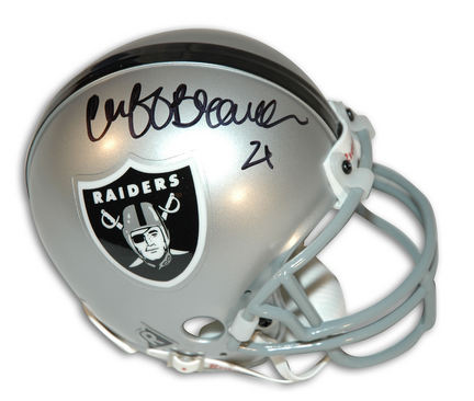Cliff Branch Oakland Raiders Autographed Mini Helmet Inscribed with "21"