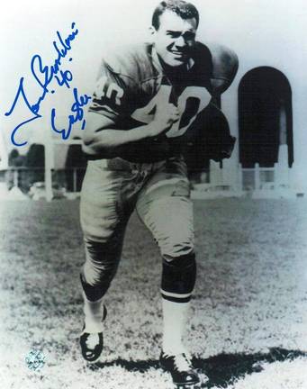 Tom Brookshier Philadelphia Eagles Autographed 8" x 10" Unframed Photograph Inscribed with "Eagles"