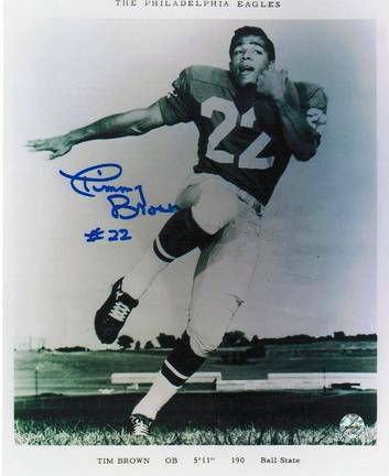 Timmy Brown Philadelphia Eagles Autographed Pose 8" x 10" Unframed Photograph 