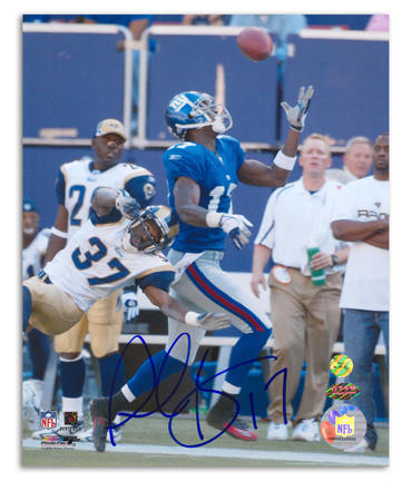 Plaxico Burress Autographed New York Giants 8" x 10" Photograph (Unframed)