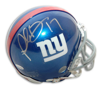 Plaxico Burress Autographed New York Giants Mini Helmet