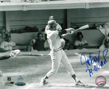 Jeff Burroughs Texas Rangers Autographed 8" x 10" Unframed Photograph Inscribed with "74-AL-MVP"