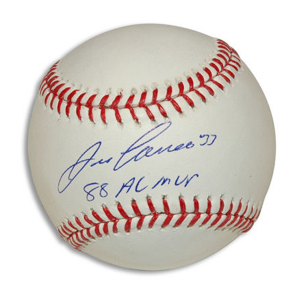 Jose Canseco Autographed Baseball Inscribed with "88 AL MVP"