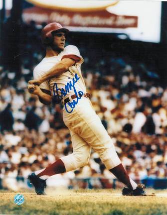 Bernie Carbo Autographed "Swing" Cincinnati Reds 8" x 10" Photo