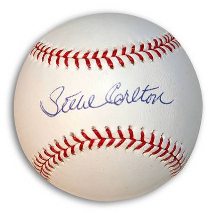 Steve Carlton Autographed Baseball 