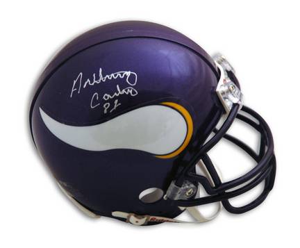 Anthony Carter Autographed Minnesota Vikings Mini Helmet