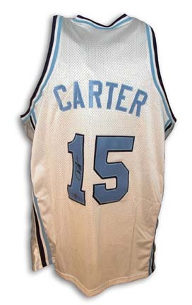 Vince Carter Autographed North Carolina Tar Heels White Jersey