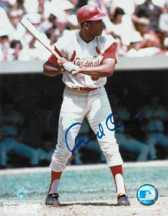 Orlando Cepeda Autographed "At The Plate" St. Louis Cardinals 8" x 10" Photo