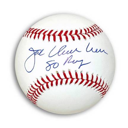 Joe Charboneau Autographed Baseball Inscribed with "80 ROY"
