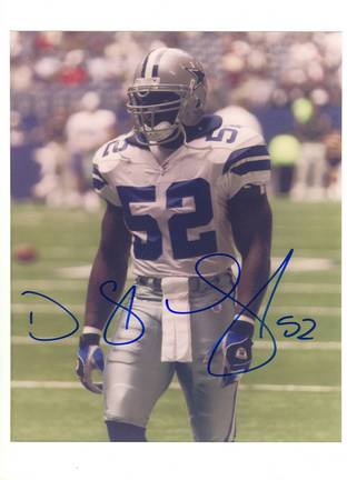 Dexter Coakley Dallas Cowboys Autographed 8" x 10" Photograph (Unframed)