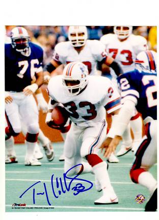 Tony Collins New England Patriots Autographed 8" x 10" Photograph (Unframed)