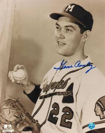 Gene Conley Autographed "Pose" Milwaukee Braves 8" x 10" Photo