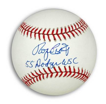 Roger Craig (Baseball Player) Autographed MLB Baseball Inscribed with "55 Dodgers WSC"