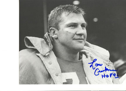 Lou Creekmur Detroit Lions Autographed 8" x 10" Photograph Inscribed with "HOF 96" (Unframed)