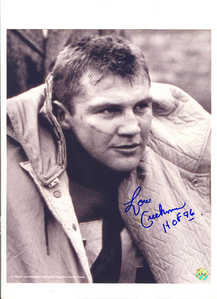 Lou Creekmur Detroit Lions Autographed 8" x 10" Photograph with "HOF 96" Inscription (Unframed)