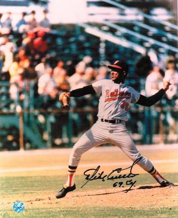 Mike Cuellar Baltimore Orioles Autographed in Black 8" x 10" Unframed Photograph Inscribed with "69 Cy&qu