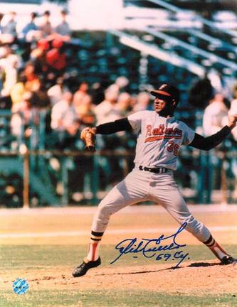 Mike Cuellar Baltimore Orioles Autographed in Blue 8" x 10" Unframed Photograph Inscribed with "69 Cy&quo