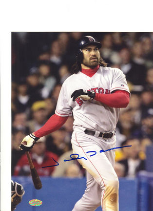 Johnny Damon Boston Red Sox Autographed 8" x 10" Photograph (Unframed)