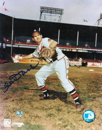 Alvin Dark Autographed "Throwing" Boston Braves 8" x 10" Photo