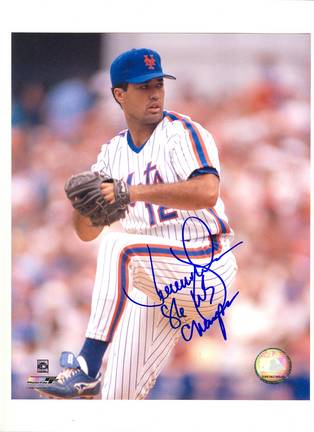 Ron Darling New York Mets Autographed 16" x 20" Photograph Inscribed "86 WS Champs" (Unframed)