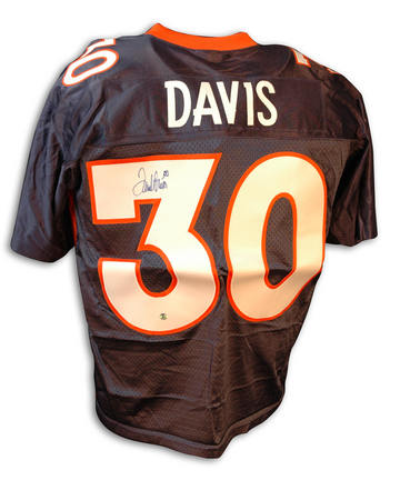 Terrell Davis Autographed Denver Broncos New Style Blue Jersey