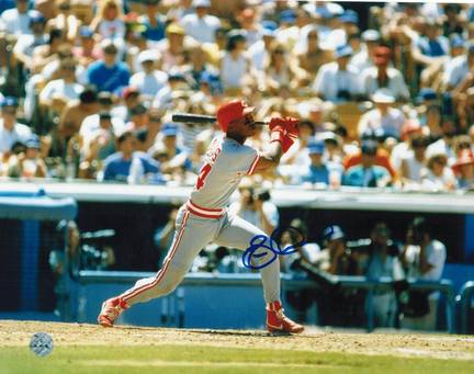 Eric Davis Autographed "Follow Through" Cincinnati Reds 8" x 10" Photo