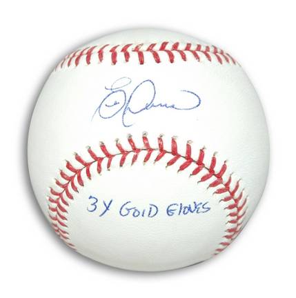 Eric Davis Autographed MLB Baseball Inscribed "3X Gold Gloves"