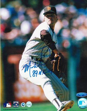 Mark Davis San Diego Padres Autographed 8" x 10" Unframed Photograph Inscribed with "89 NL CY"
