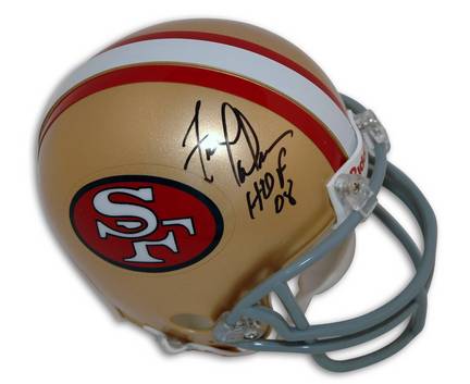 Fred Dean Autographed San Francisco 49ers Mini Football Helmet Inscribed with "HOF 08"