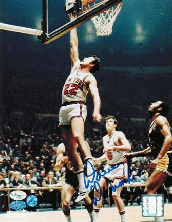 Dave DeBusschere Autographed "Layup" New York Knicks 8" x 10" Photo 