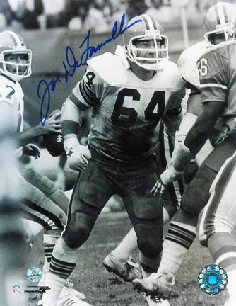 Joe Delamielleure Autographed "Protecting Sipe" Cleveland Browns 8" x 10" Photo