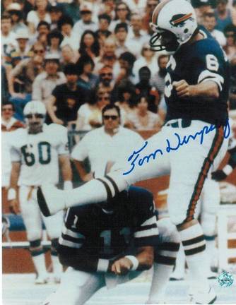 Tom Dempsey Buffalo Bills Autographed 8" x 10" Unframed Photograph