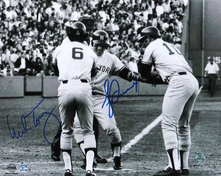 Bucky Dent Autographed and Mike Torrez Dual Signed 8" x 10" Photo